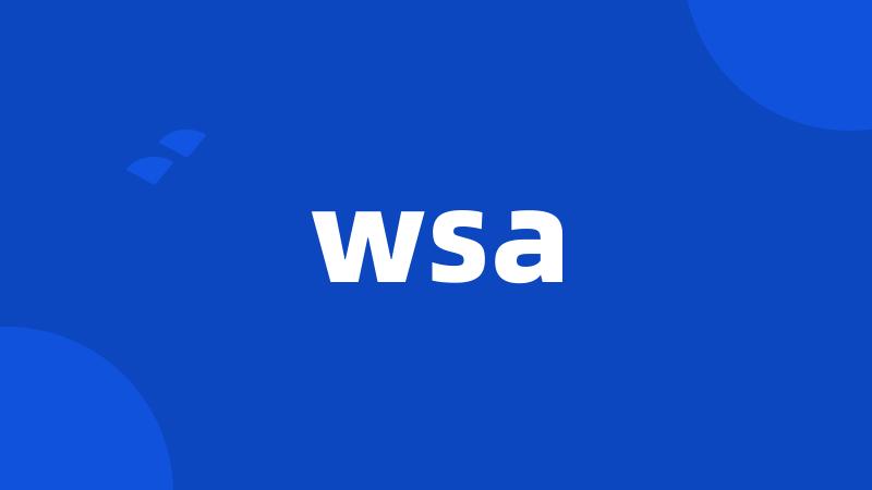 wsa