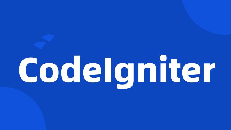 CodeIgniter