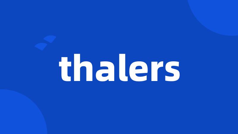 thalers