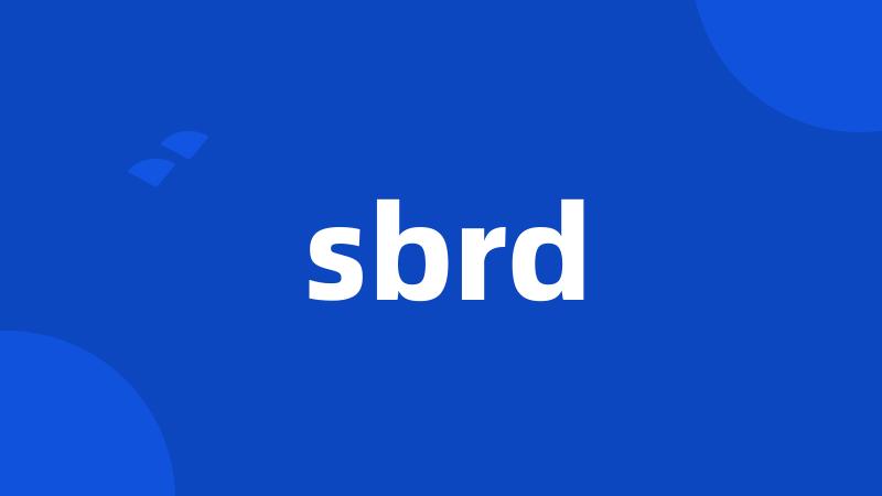 sbrd