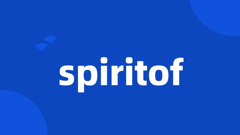 spiritof