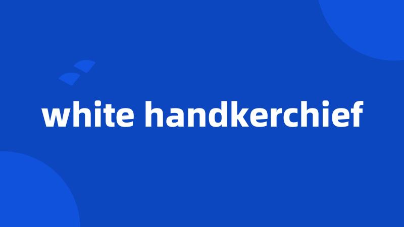 white handkerchief