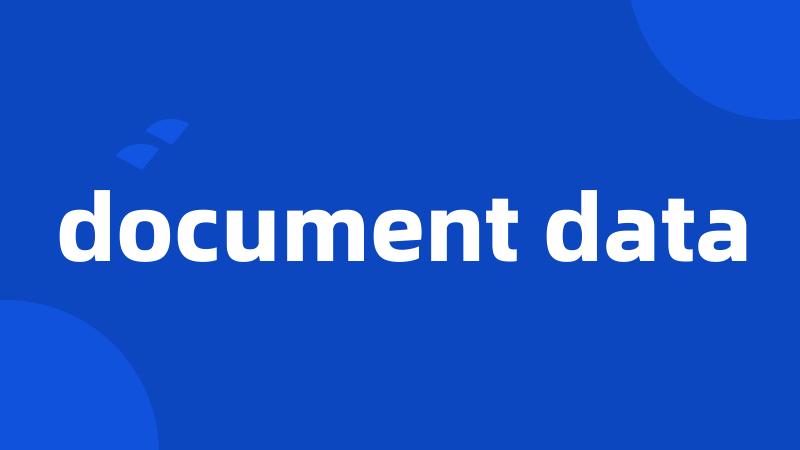 document data