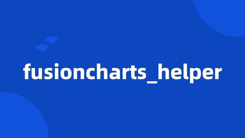 fusioncharts_helper