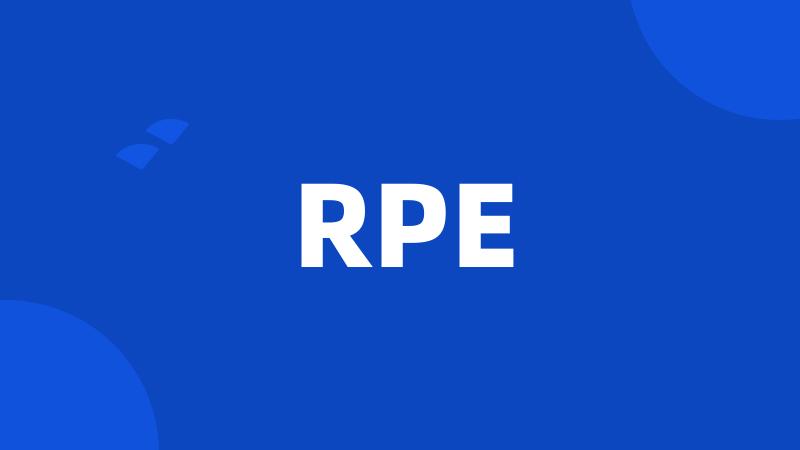 RPE