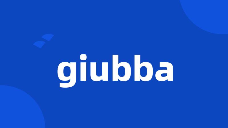 giubba