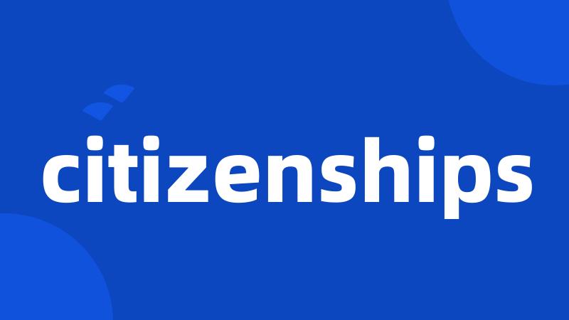 citizenships