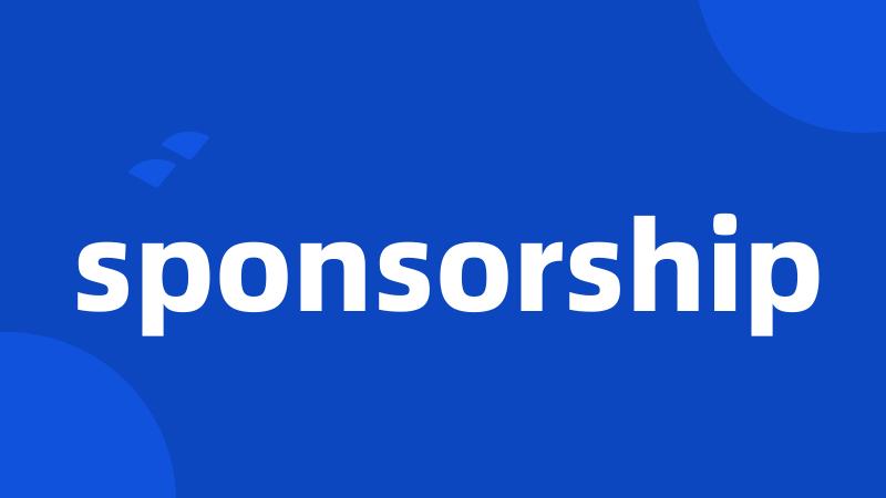 sponsorship