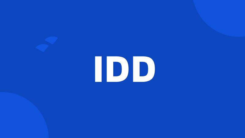 IDD