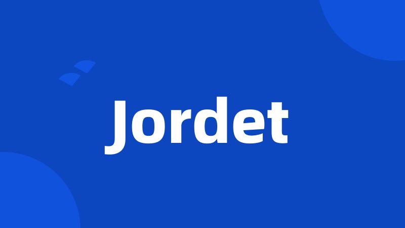 Jordet