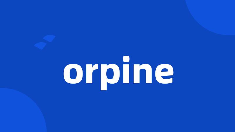 orpine