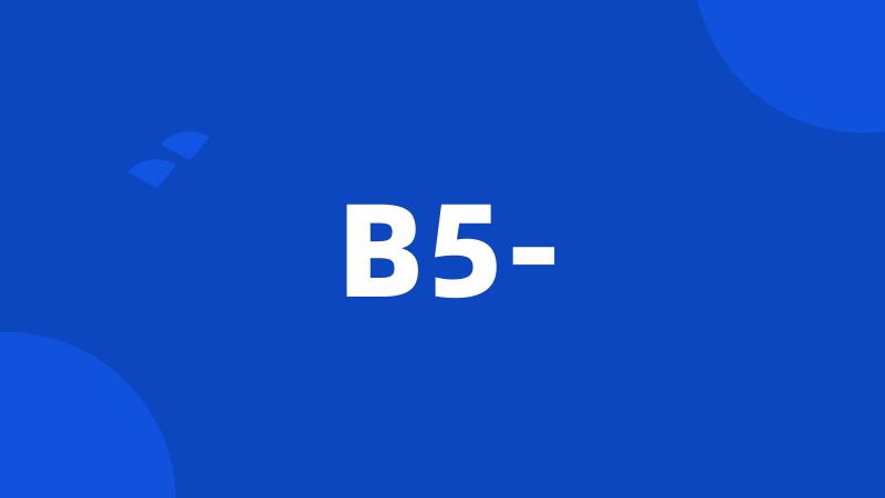 B5-