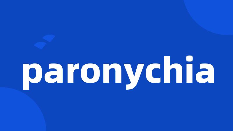 paronychia