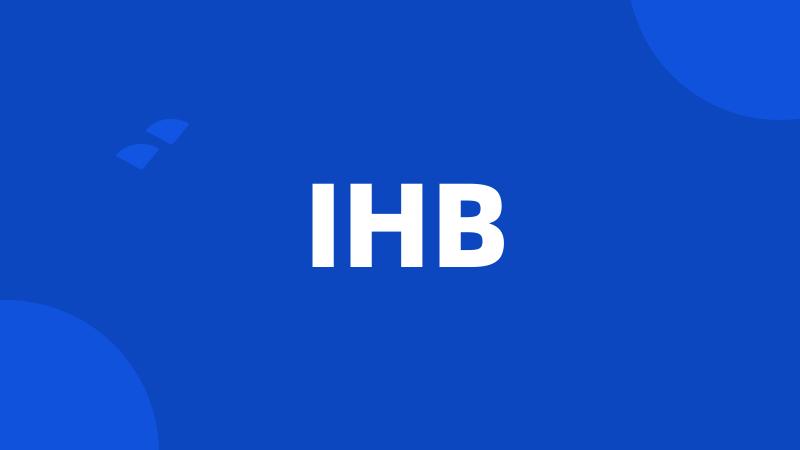 IHB