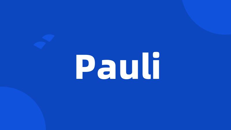 Pauli