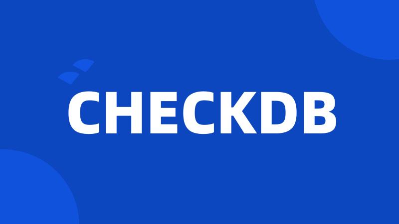 CHECKDB