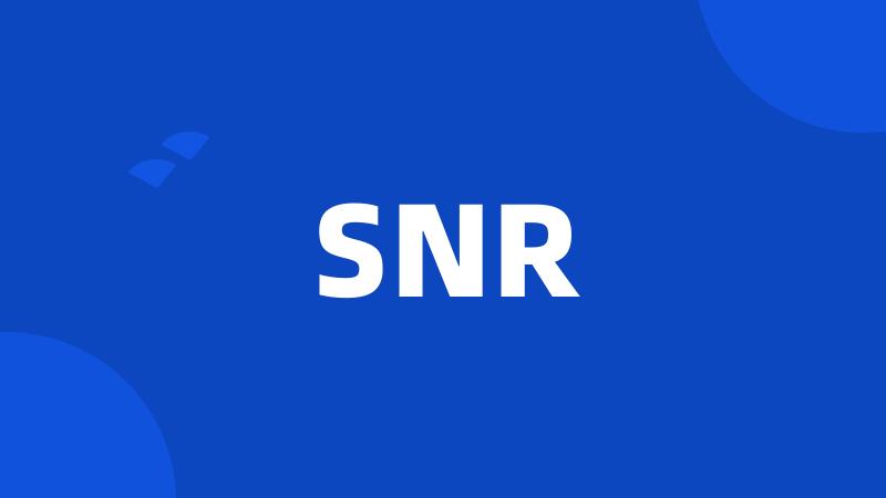 SNR