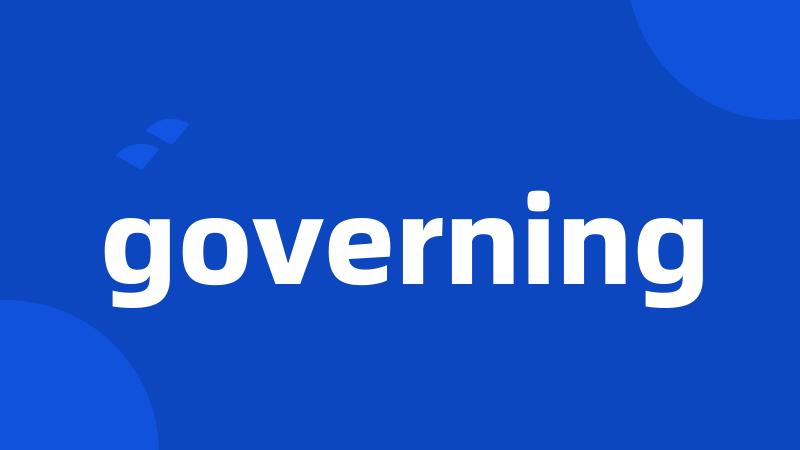 governing