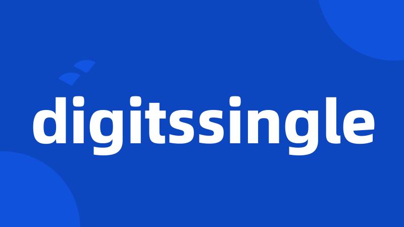 digitssingle