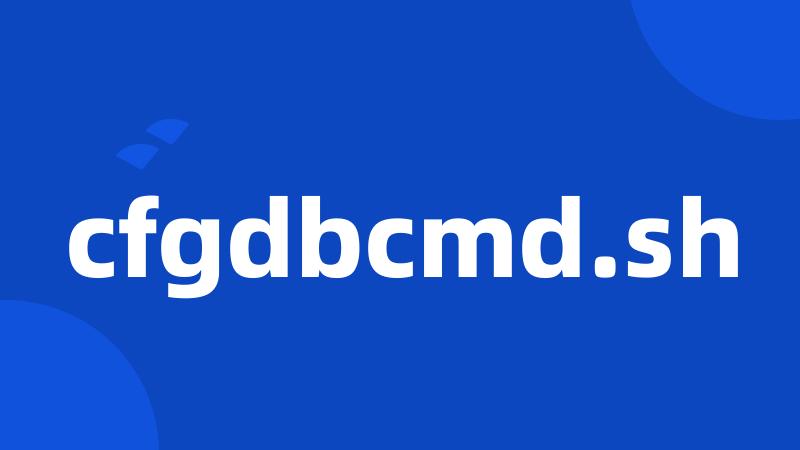 cfgdbcmd.sh