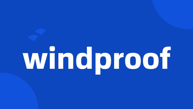 windproof