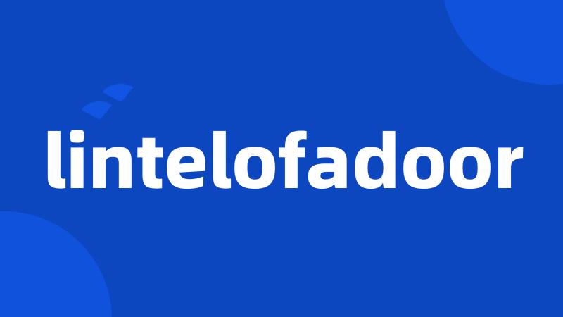 lintelofadoor