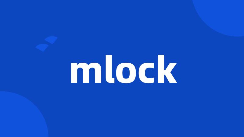 mlock