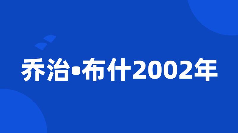 乔治•布什2002年