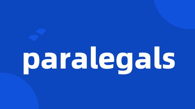 paralegals