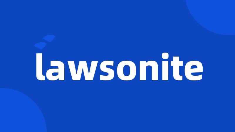 lawsonite