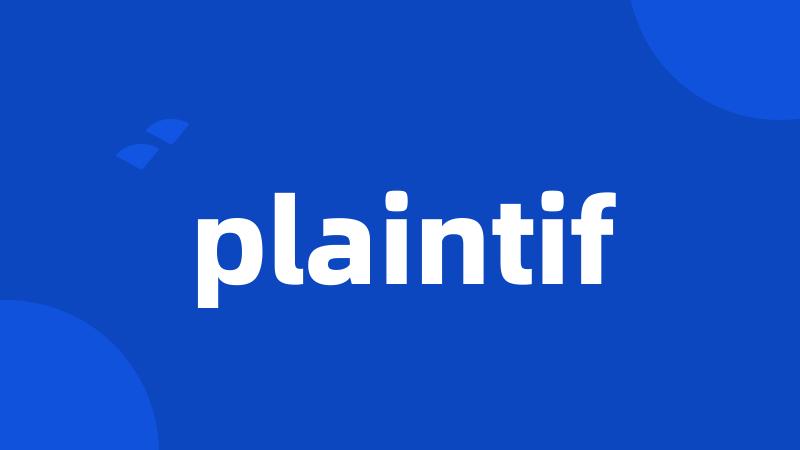 plaintif