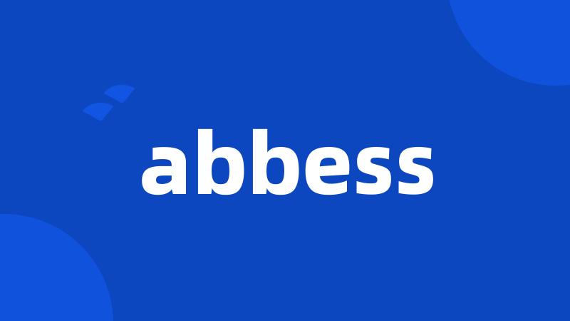 abbess