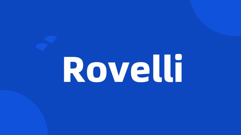 Rovelli