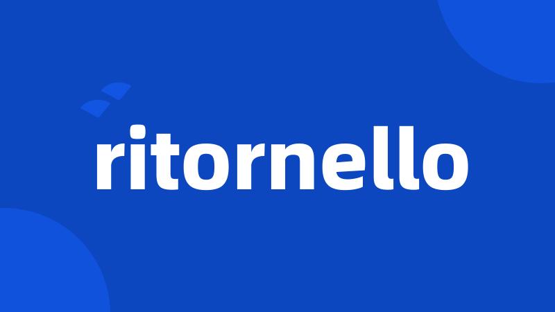 ritornello