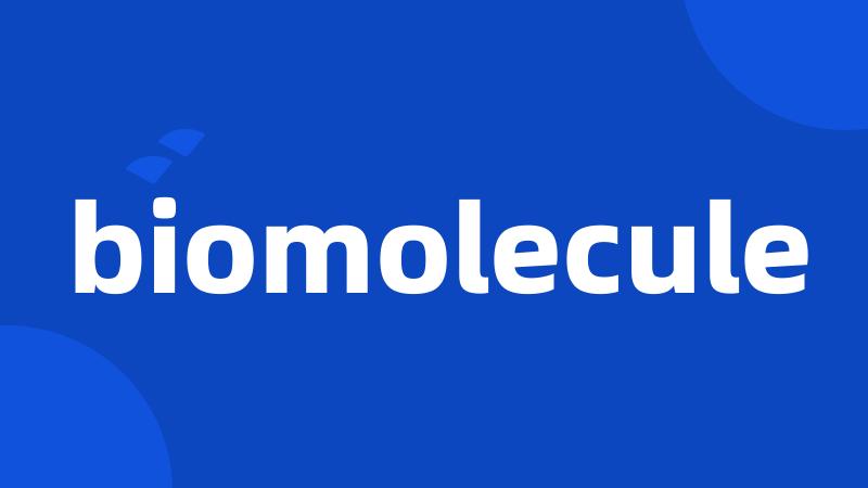 biomolecule