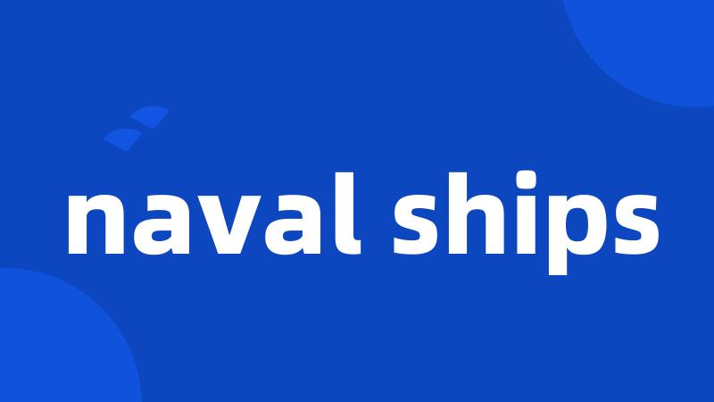 naval ships