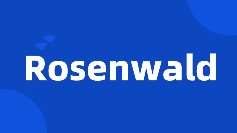 Rosenwald