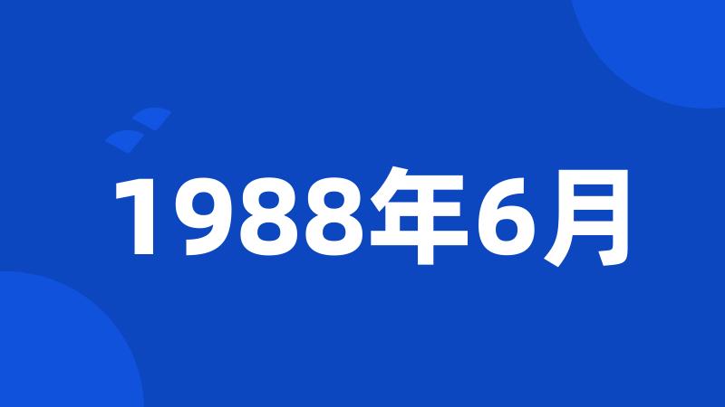 1988年6月