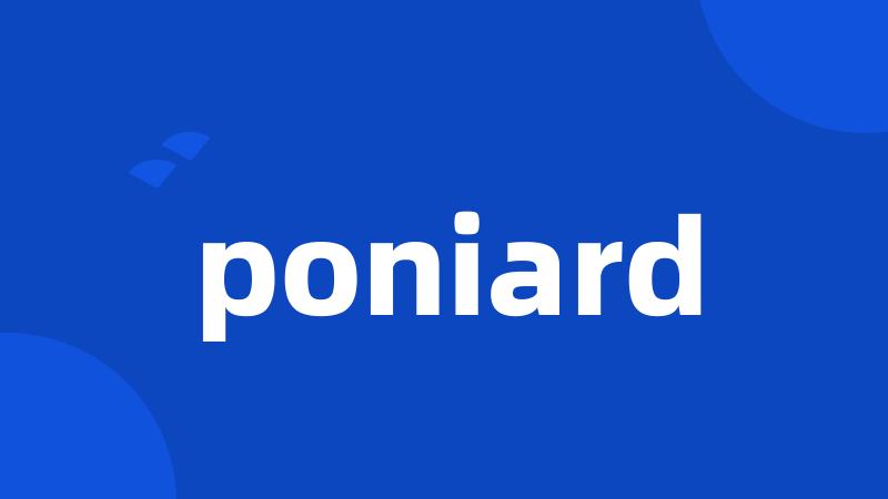 poniard