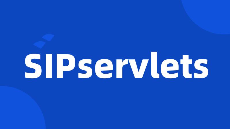 SIPservlets