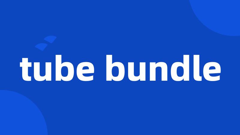 tube bundle