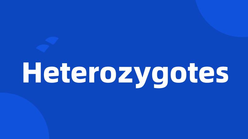 Heterozygotes