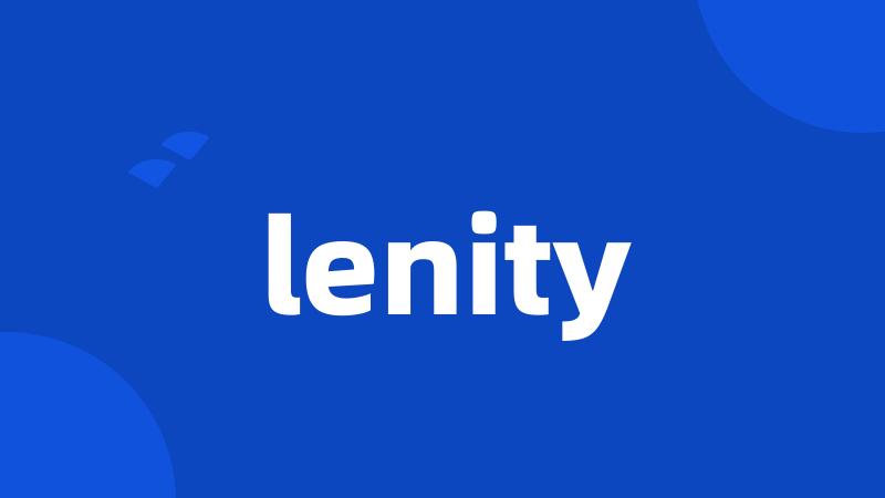 lenity