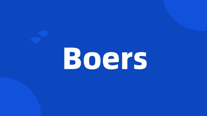 Boers