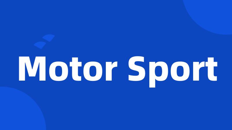 Motor Sport