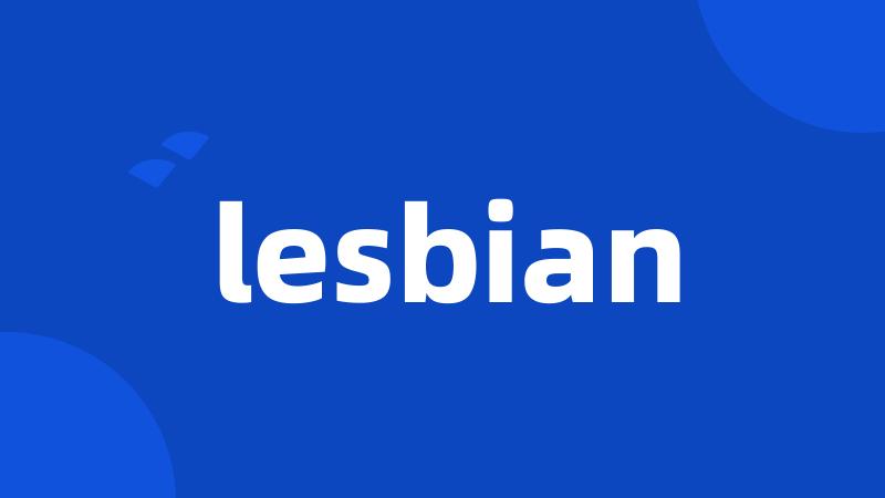 lesbian