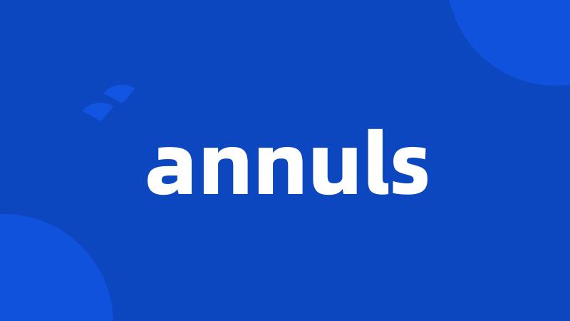 annuls