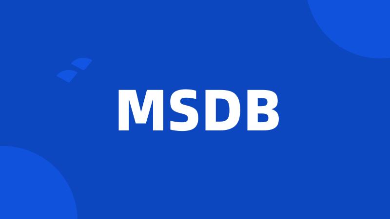 MSDB