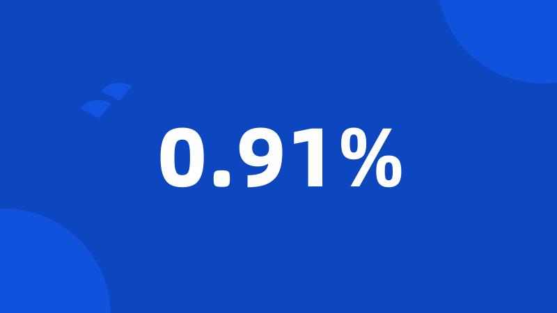 0.91%