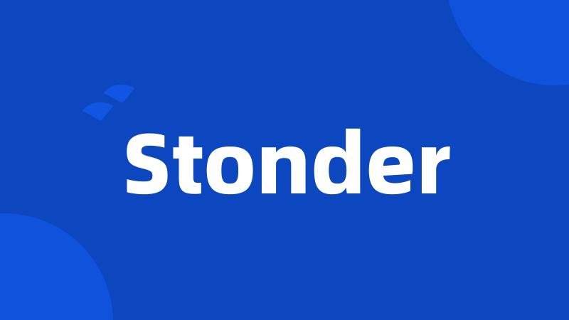 Stonder